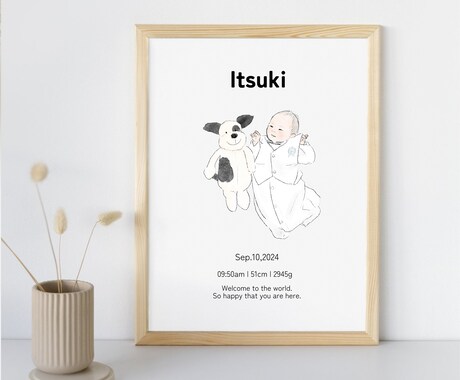 オシャレでほっこりする似顔絵お描きします 大切な人との思い出をイラストに！バラバラの写真でもOK◎ イメージ1
