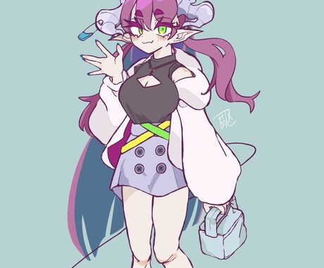 あなたのオリキャラのイラスト描きます イメージさえあれば文章のみからでもOKです イメージ2