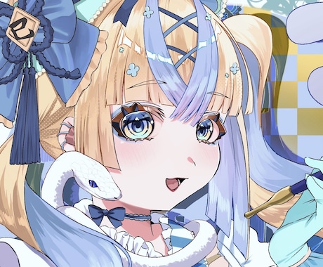 キラキラ可愛いオリジナルアイコン制作します おめめきゅるきゅるの可愛いキャラクターはいかがですか？ イメージ2