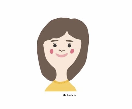 あなたのゆるゆる似顔絵（パスイラスト）描きます SNSのアイコンや名刺などにおすすめです！