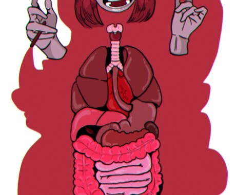個性派サブカル系イラスト描きます 内蔵露出系女子描いていきます！個性を出したい人オススメです！ イメージ2