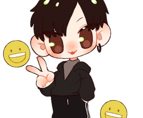 ちびキャラアイコン描きます 貴方の思い描くキャラを可愛らしく描きあげます！♡ イメージ2