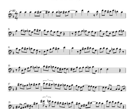 プロジャズピアニストが難解な楽譜を作成します 複雑なテンションも正確に。現役プロによる本格譜面制作 イメージ2