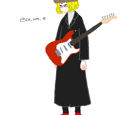 バンドマンメーカー風イラストを描きます snsで話題！希望通りにバンドマンメーカー風に！ イメージ2