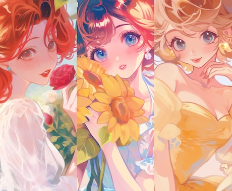 透明感のある可愛いイラスト描きます イメージ1