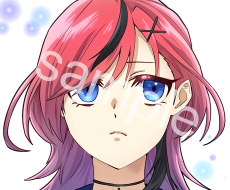 アニメ風のタッチでアイコンを描きます キャラクターの描きわけにこだわり有り、表情を追求してます イメージ2