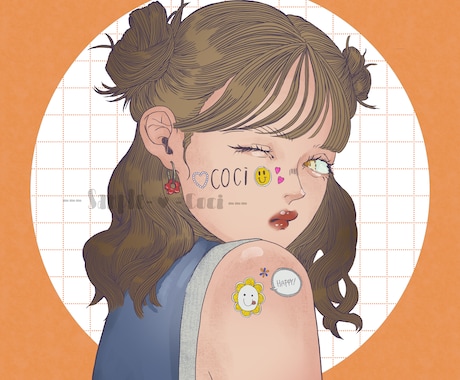 個性的でシンプルなイラストを作成いたします プレゼントや記念日、ポスターなど、様々な用途に！ イメージ1