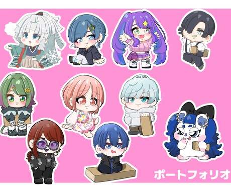 可愛いデフォルメキャラ描きます オリジナルや既存キャラでもOK！ イメージ2
