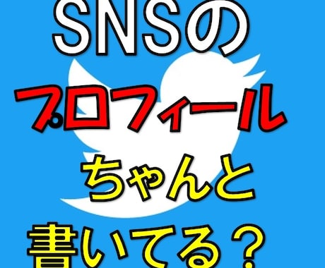 SNSで稼ぐにはプロフィールが重要！秘密教えます 35年の営業経験が教えるプロフィールに外せない5つのポイント イメージ1