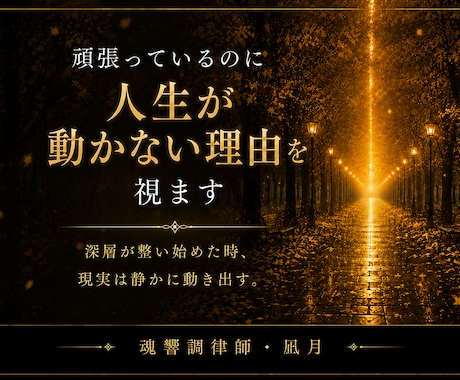 頑張っているのに人生が動かない理由を視ます あなたの流れは、ここから変えられる。 イメージ1