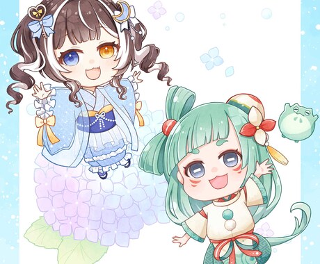 商用利用OK！かわいいミニキャラ制作ます サムネに！グッズに！プレゼントに！ イメージ2