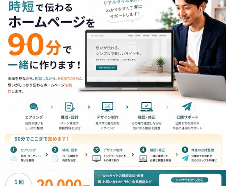 実況ライブ制作！伝わるサイトを一緒に作ります イメージ1