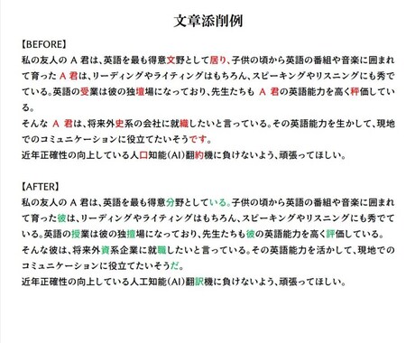 文章校正承ります 小論文・自作小説・作文など、お客様に代わって校正いたします！ イメージ2