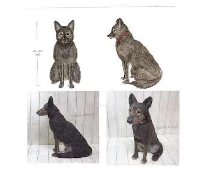 うちの子 羊毛フェルトでお作りします お写真から大切なペットさんをリアルにお作りします イメージ2