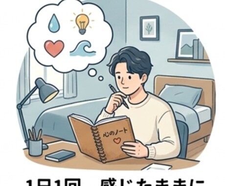 否定ゼロで優しく受け止めます 1日1回吐き出すだけ◎思考と感情を整える秘密の交換日記です イメージ2