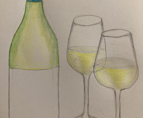 主にワインボトルのデザイン、イラスト描きます ワインボトルの絵を描いています。 イメージ1