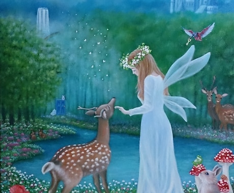 ペット・人物・風景・夢想画、心を込めて描きます 幻想的でやさしいタッチ。世界にひとつの癒しアート イメージ2