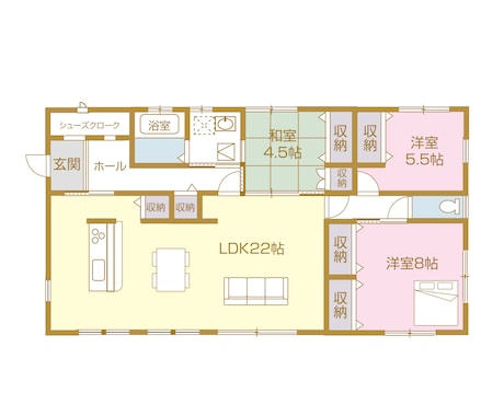 間取り図をイラストレーターできれいに制作します シンプル・見やすい・広告やチラシにきれいに掲載できます イメージ2