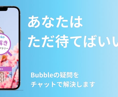 Bubbleの悩みを完全放置で解決します 開発URLを共有後は解説付きメッセージを待つだけ！ イメージ1