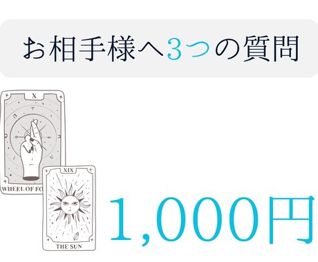 2,000文字！お相手様について【3つ】深堀ります 言葉のプロが作る鑑定結果！分かりやすい内容をお届け イメージ1