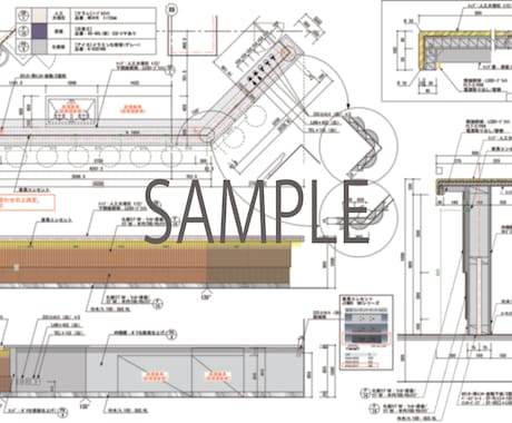 商業施設の内装図面など作図します 平面、展開、造作、什器など内装デザイン経験者が作図します イメージ2
