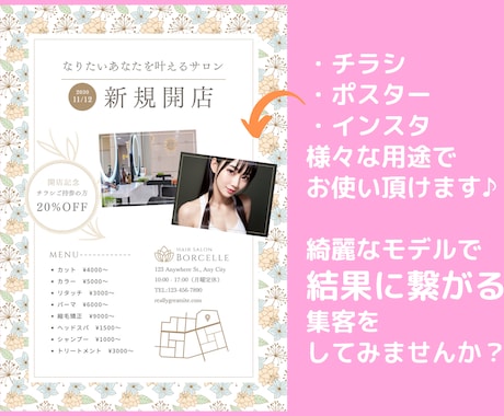 AI画像であなた専用のモデルを提供します HPやチラシの販促活動、その他マーケティング活動の利用もOK イメージ2