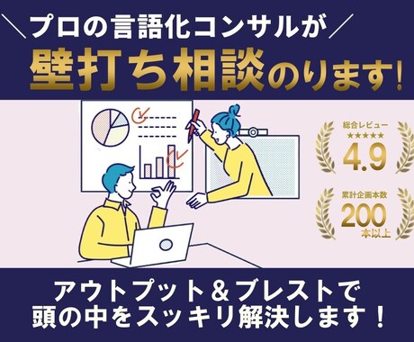思考整理のプロがアイデア・新企画の相談相手します 話せばスッキリ！アイデア出し・ブレスト・壁打ち相手承ります イメージ1