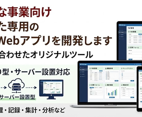 整体院向けWebアプリ・業務ツールを開発します 「こんなツールが欲しい」をカタチに。Webアプリを開発。 イメージ1