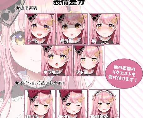表情が自然！企業経験◎Vtuber全工程制作します 瞳、髪の毛が得意★初心者さんも専業Ｖさんもお任せください！ イメージ2