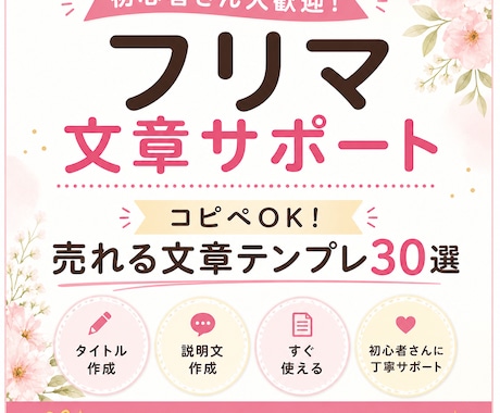 売れる文章テンプレ作ります 使えるタイトル&説明文で即売れをサポート イメージ1