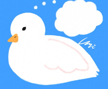 ご希望に合わせた、ゆるかわイラスト描きます 食べ物、動物等のゆるい手描き風のイラストを描きます イメージ2