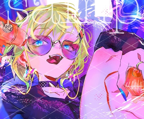 絵柄の振れ幅広めでサムネイラスト描きます キャラの性別不問◎歌ってみたなどの動画用イラストに▹ イメージ1