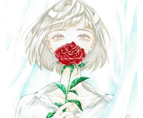 透明感とストーリー性のある一枚絵を制作します イメージ1