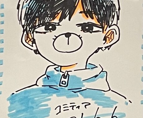 漫画風ゆるふわの似顔絵を描きます お気に入りの服や季節によって仮装したりのイラストを描きます イメージ2