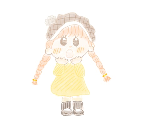 ほんわかな女の子描きます 女の子描きます！柔らかい色を使います♪ イメージ1