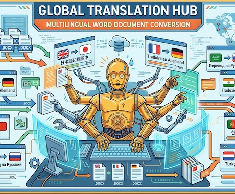 Word文書を英語、韓国語、中国語に格安翻訳します イメージ1