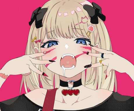 歌ってみた動画のカバーイラストを制作します あなただけのキャラクターイラストで動画のクオリティアップ イメージ2