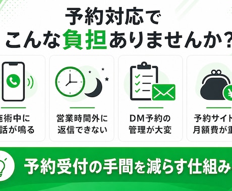 月額不要のLINE自動予約システム構築します LINE公式×Googleカレンダーで予約受付を自動化します イメージ2