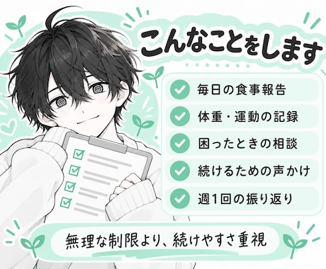 30日間ゆるくダイエット伴走します イメージ1