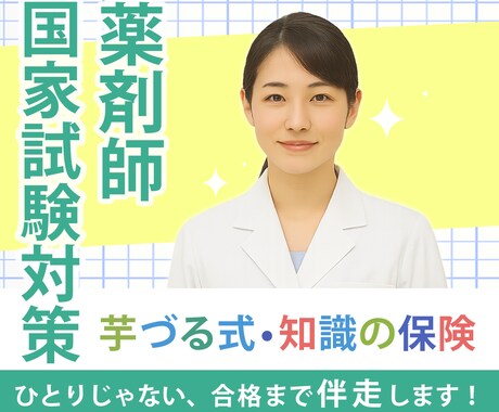 薬剤師国家試験対策を伴走サポートします サポート歴15年、芋づる式で理解を整理 イメージ1