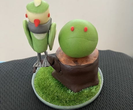 ゆるーい招き猫風のフィギュアを作成します 樹脂粘土で動物を作ります。４ｃｍ～６ｃｍ程度の大きさです。 イメージ2