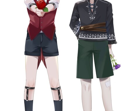 綺麗でふんわりしたイラストお描きします オリジナルキャラクターの立ち絵が必要な方におすすめです！ イメージ2