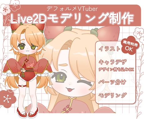 デフォルメVTuber制作します