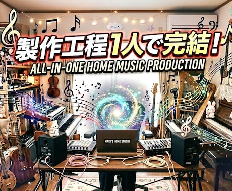 オリジナルの楽曲制作を致します