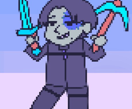 マイクラ風キャラ作ります ドット絵なのでサクッと納品出来ます! イメージ2