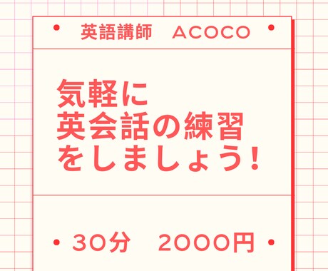 気軽な英会話の練習相手をします 旅行・出張など、目的やレベル・期間に応じてオーダーメイド可 イメージ1