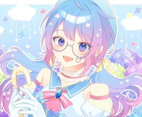 透明感のある可愛いSNS用イラストを制作します 親しみやすいイラストを描きます！お気軽にご相談ください。 イメージ1