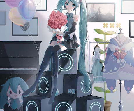 修正何度でも！キラキラで可愛いイラストお届けします アイコン、立ち絵、1枚絵などお描きします◎ イメージ2