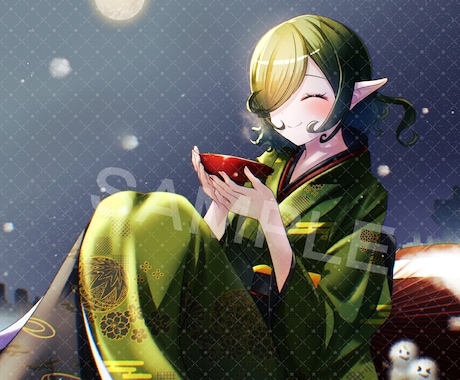癒しや暖かい一枚イラストを描きます 映える女の子のイラストを描かせて頂きます！ イメージ1