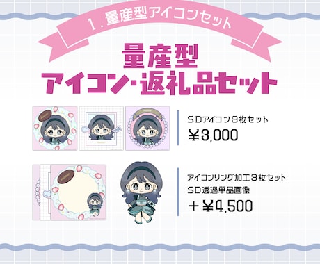 配信サムネ・背景・SNSアイコンつくります YouTube／イリアム／宣伝画像／まとめ買いセット／返礼品 イメージ2